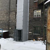 Подъемник грузовой в металлокаркасной шахте, 1000 кг, Ярославль
